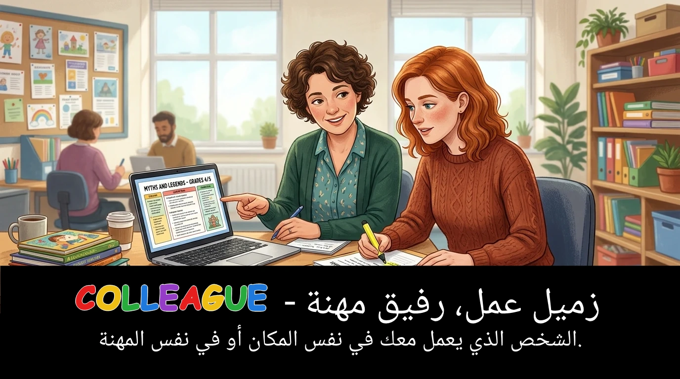 Arabic Illustration for colleague